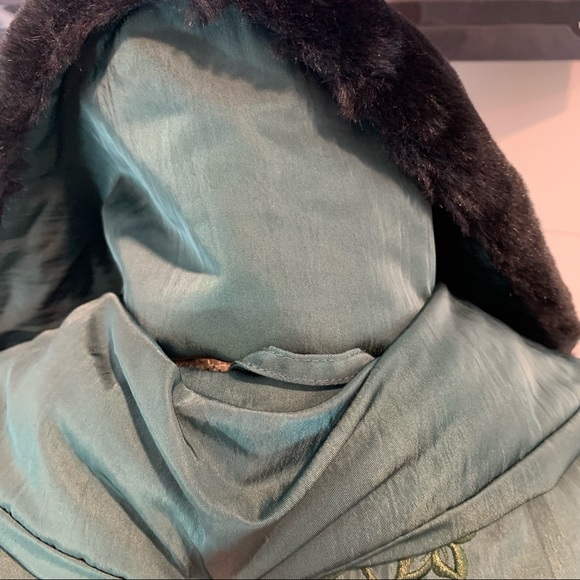 NILS Ski Snowboard Jacket Vintage Skiwear Size 12 Removable Fur Collar Sleeves - Picture 5 of 14